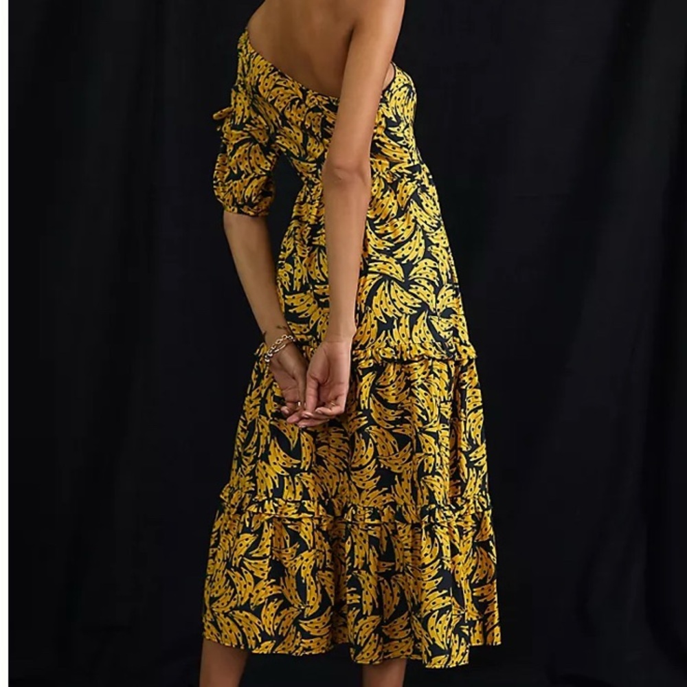 NWOT Farm Rio Floral One-Shoulder Dress Size Small